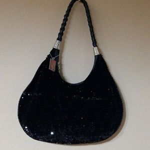 Black large handbag